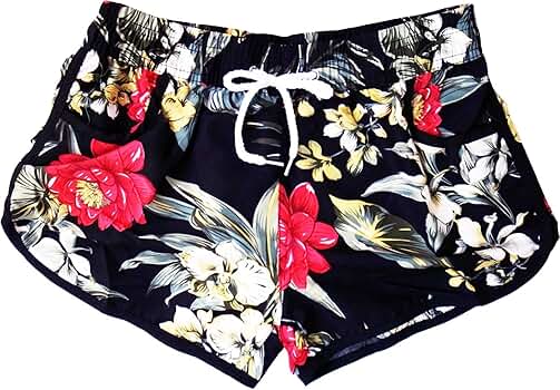 Amazon | [Kisymear] アロハ柄 サーフパンツ レディース/水着 ボード